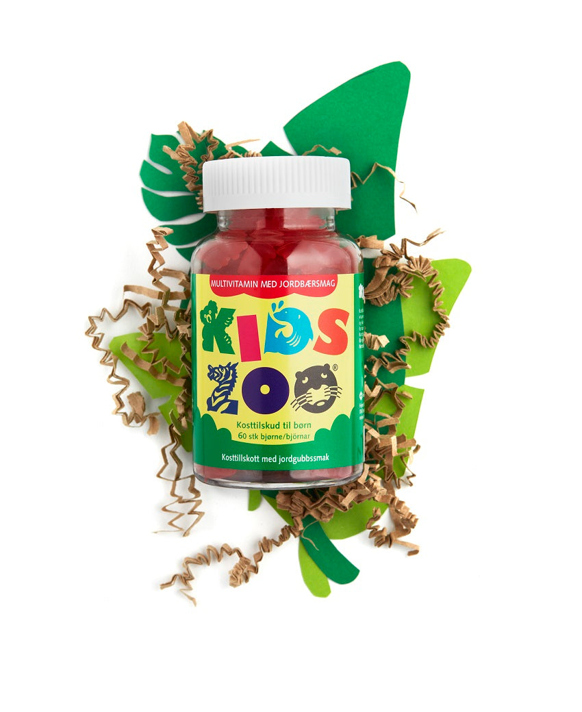 Kids Zoo® Multivitamin m. jordbærsmag